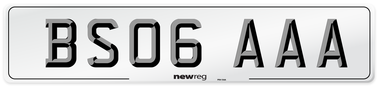 BS06 AAA Number Plate from New Reg